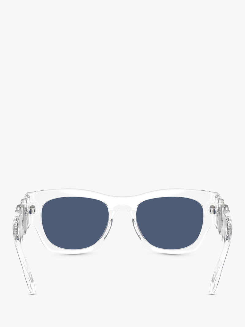Versace rectangular sunglasses crystal 52mm (British brand)