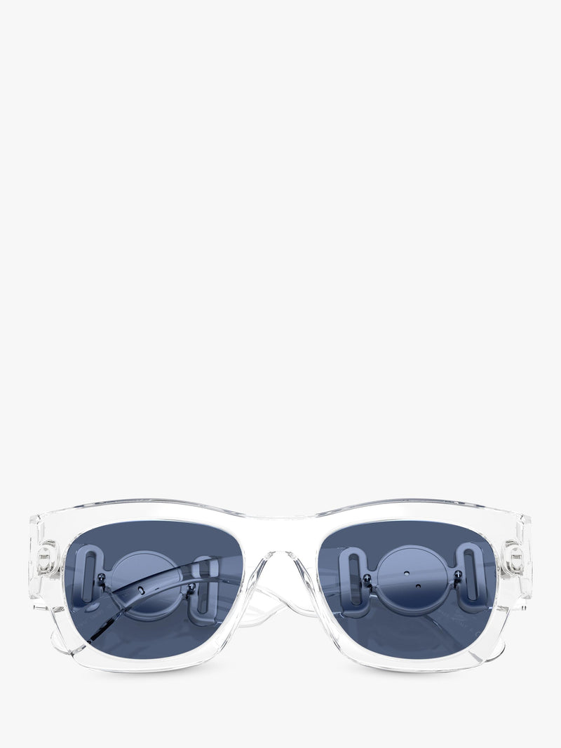 Versace rectangular sunglasses crystal 52mm (British brand)