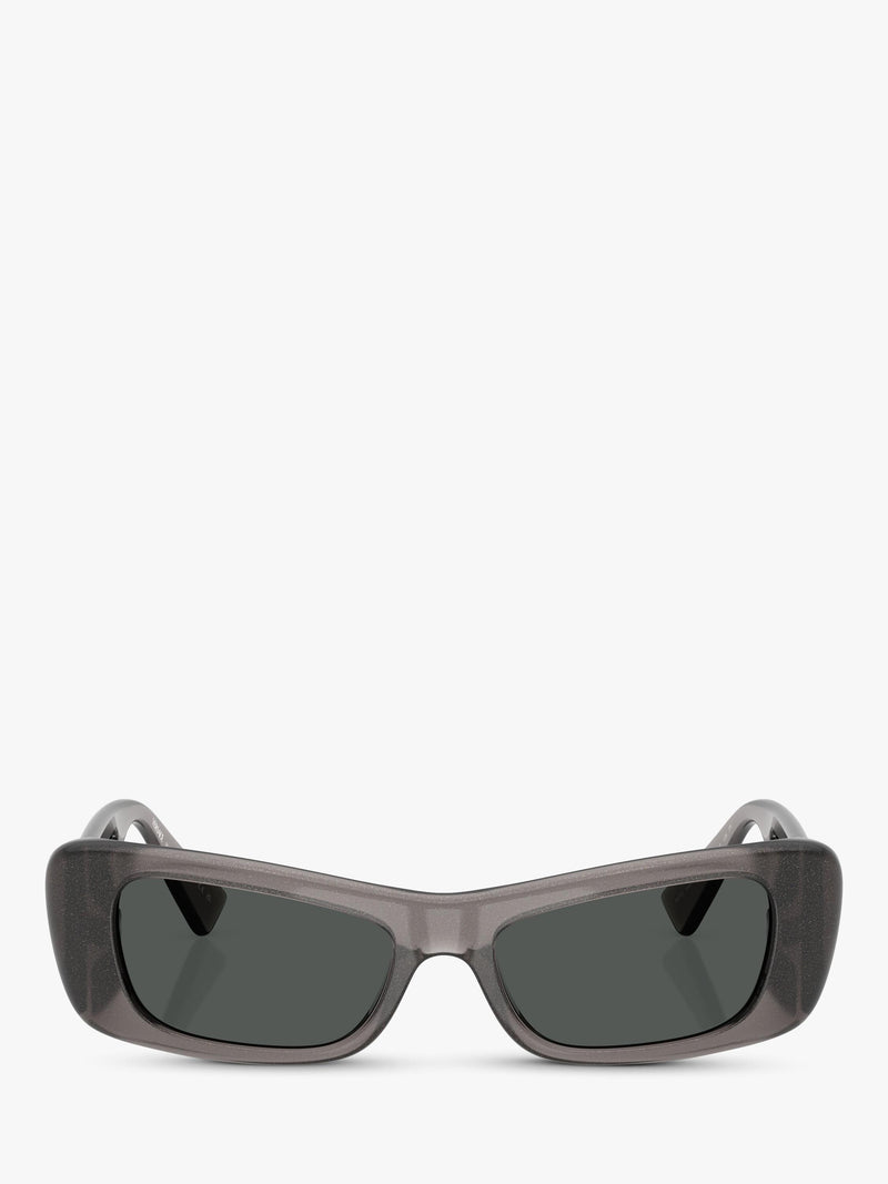 Versace rectangular sunglasses grey polyamide lenses (British brand)