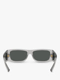 Versace rectangular sunglasses grey frame polyamide lenses (British brand)