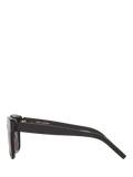 Yves Saint Laurent women's square sunglasses black dark pink 54mm - British product