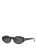 Yves Saint Laurent oval sunglasses with polyamide lenses and acetate frame - British product