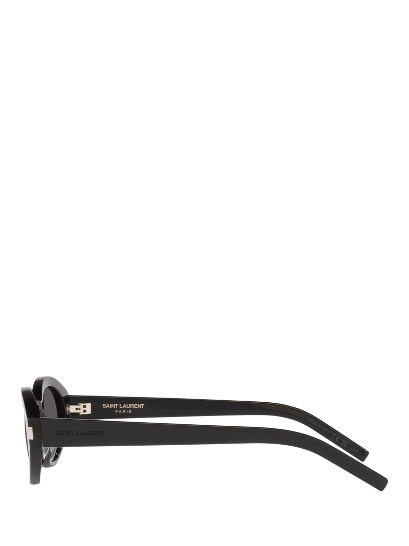Yves Saint Laurent oval sunglasses with polyamide lenses and acetate frame - British product