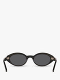 Yves Saint Laurent oval sunglasses with polyamide lenses and acetate frame - British product