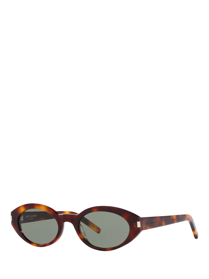 Yves Saint Laurent oval sunglasses tortoise green, UK version
