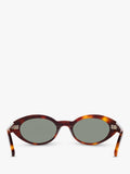 Yves Saint Laurent oval sunglasses tortoise green, UK version