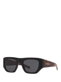 Yves Saint Laurent square sunglasses black 52mm, imported from the UK
