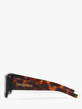 Yves Saint Laurent square sunglasses black 52mm, imported from the UK