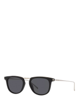 John Lewis Yves Saint Laurent Oval Sunglasses Silver/Black- Buy online at McGrocer