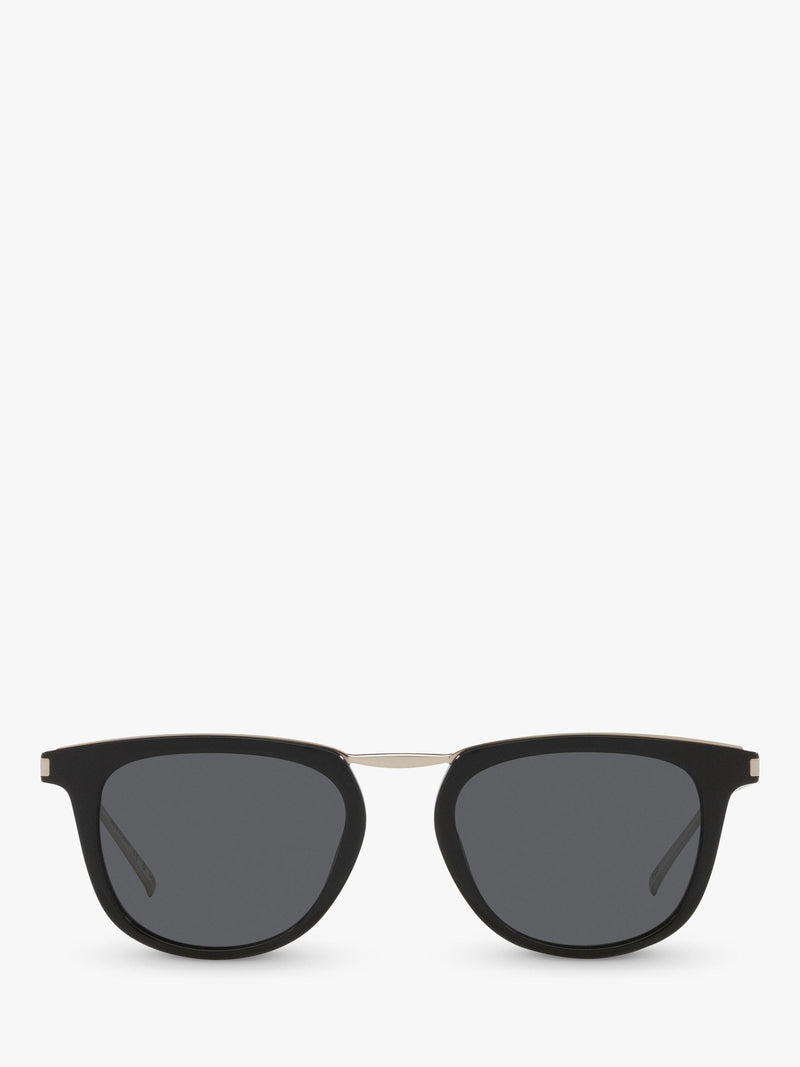 Yves Saint Laurent ovale Sonnenbrille schwarzer Rahmen 50mm Glasbreite - Britisches Produkt