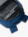 The North Face Vault backpack in blue and white, imported from the UK