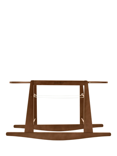 John Lewis Natural Solid Beechwood Rocking Moses Basket Stand with Safety Bars- Buy online at McGrocer