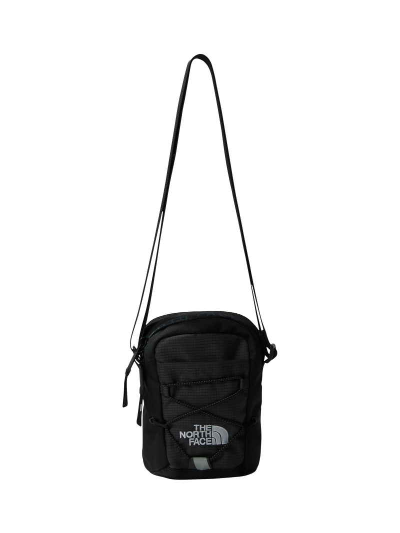 The North Face Jester cross body bag in asphalt grey and black, UK version