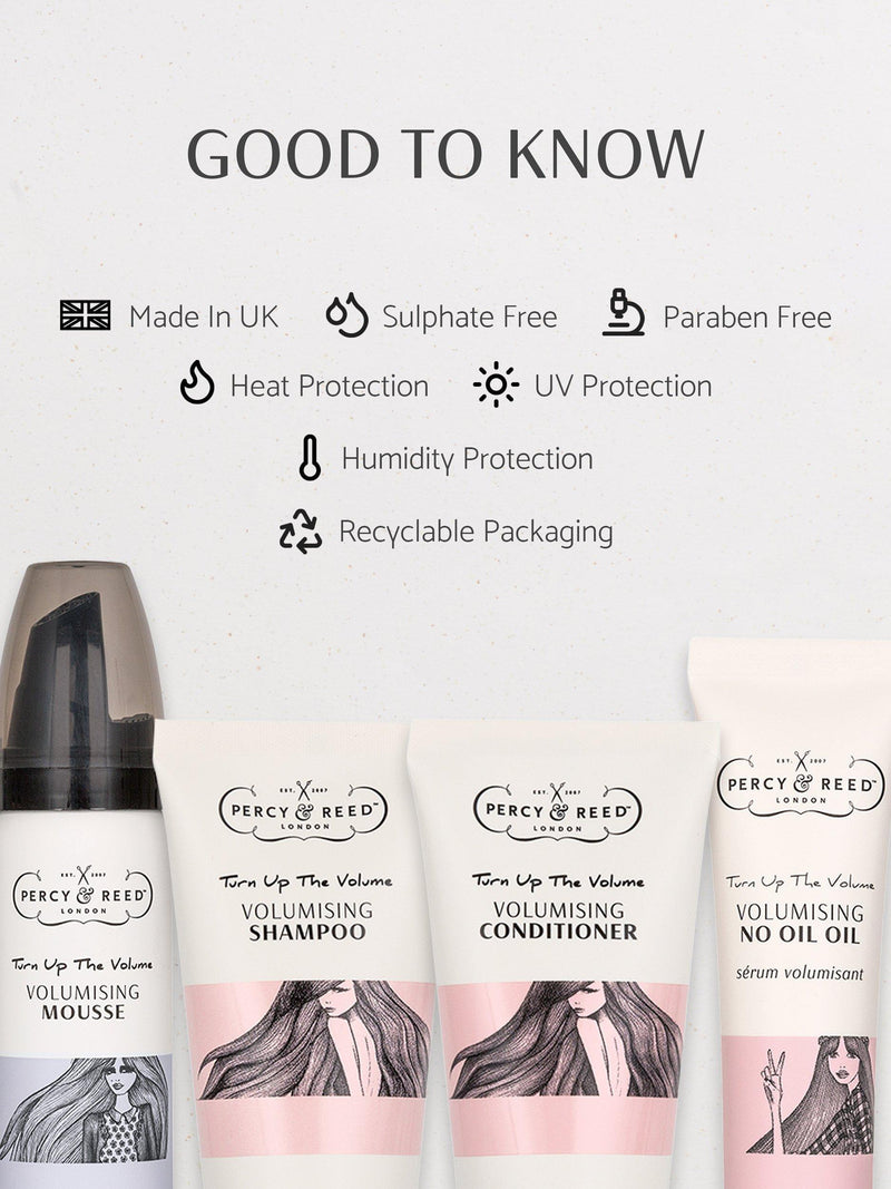 Percy & Reed Va-Va-Volume haircare gift set - British product