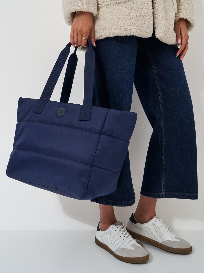 Crew Clothing nylon shoulder bag navy blue (British brand)