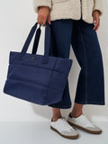 Crew Clothing nylon shoulder bag navy blue (British brand)