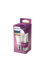 John Lewis Philips 100W A60 B22 LED Non-Dimmable Classic Bulb, Warm White- Buy online at McGrocer