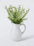 John Lewis artificial foliage jug white (British brand)