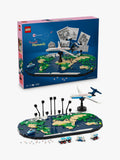 Travel Memories Building Set with World Map and Jet 1231 Pieces