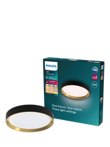 John Lewis Philips SceneSwitch Hanno LED 24W Ceiling Light, Black- Buy online at McGrocer