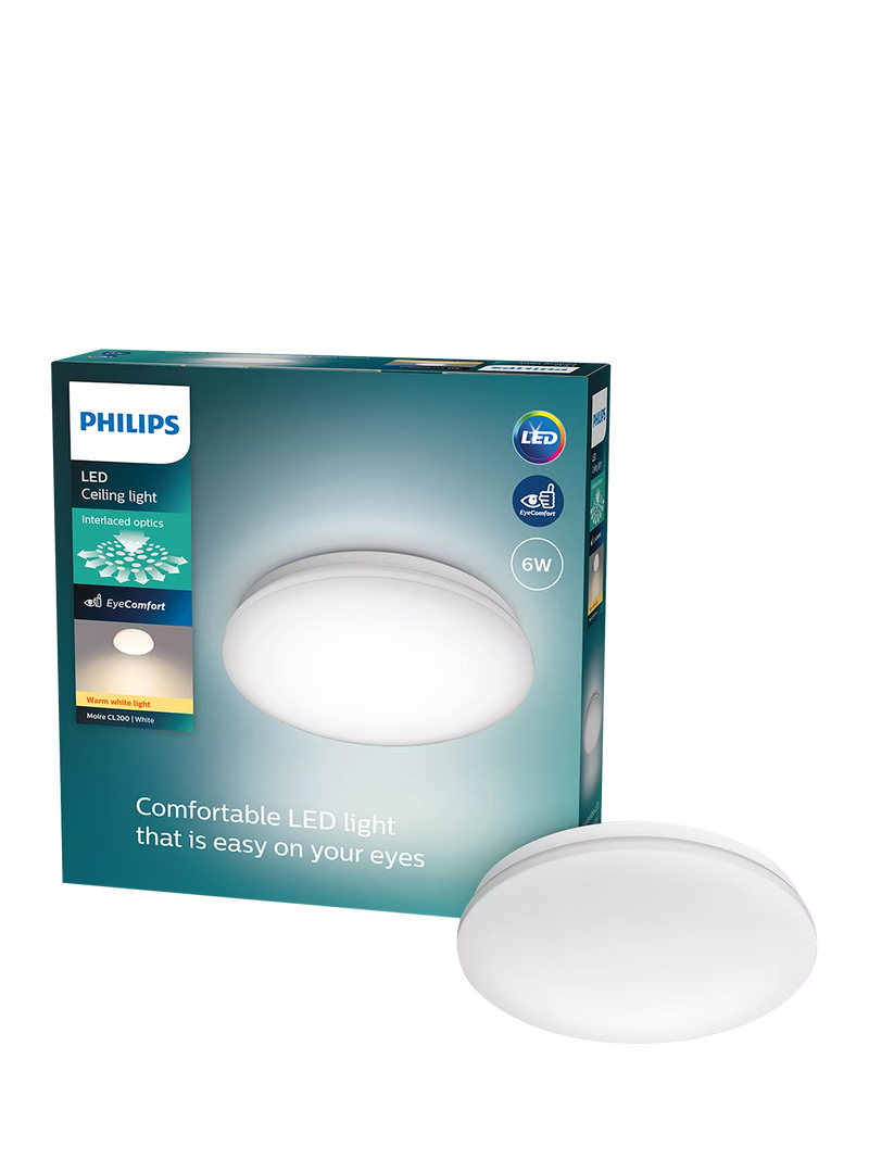 Philips Moire CL200 LED ceiling light 22cm diameter (British brand)