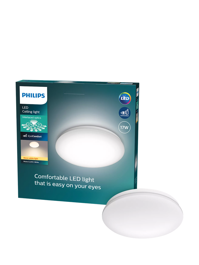 Philips Moire CL200 LED ceiling light 17W (British brand)