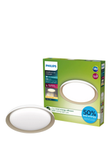 John Lewis Philips SceneSwitch Ultra Efficient Pebblo LED 10W Ceiling Light, White- Buy online at McGrocer
