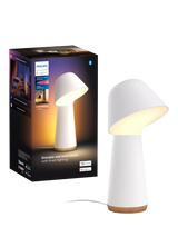 John Lewis Philips Hue White and Colour Ambiance Twilight LED Smart Bedside Lamp, White- Buy online at McGrocer