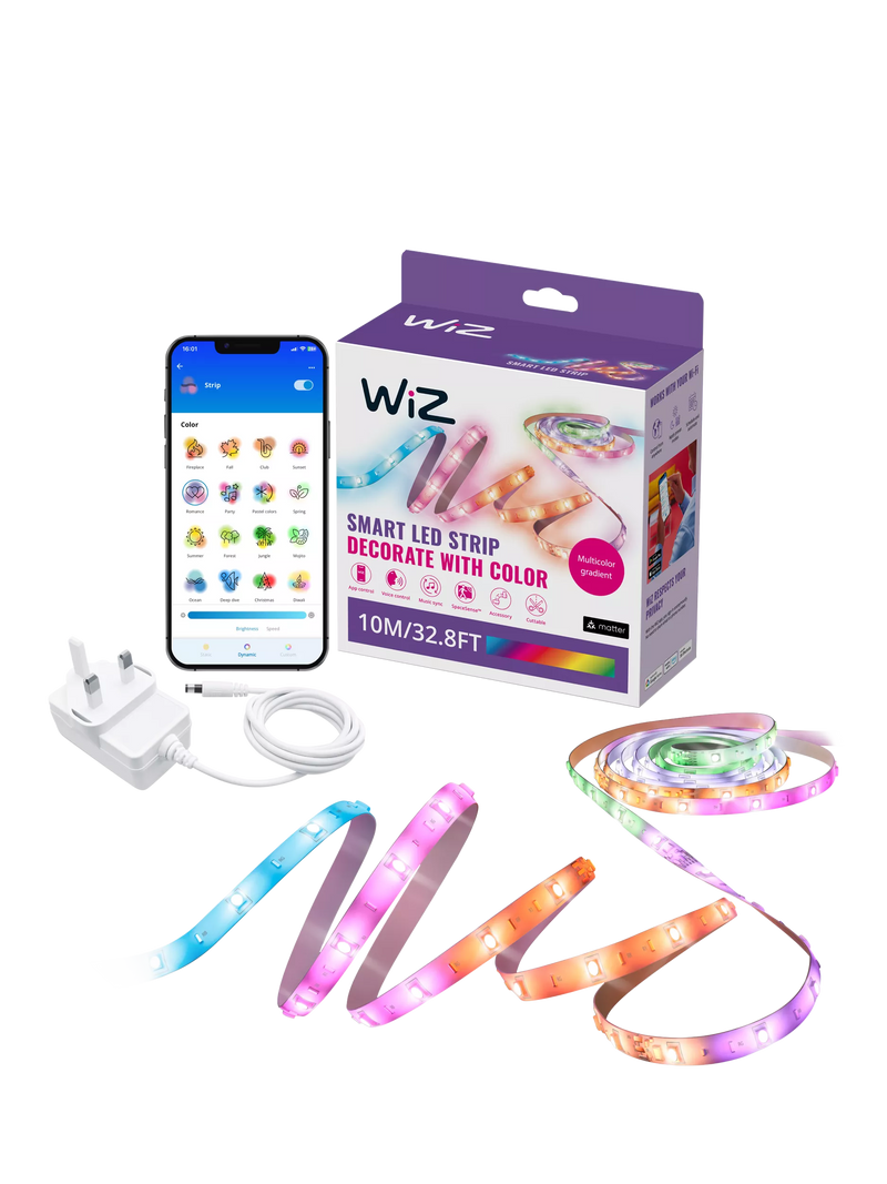 WiZ Smart LED Strip RGB Gradient Colour, 10m
