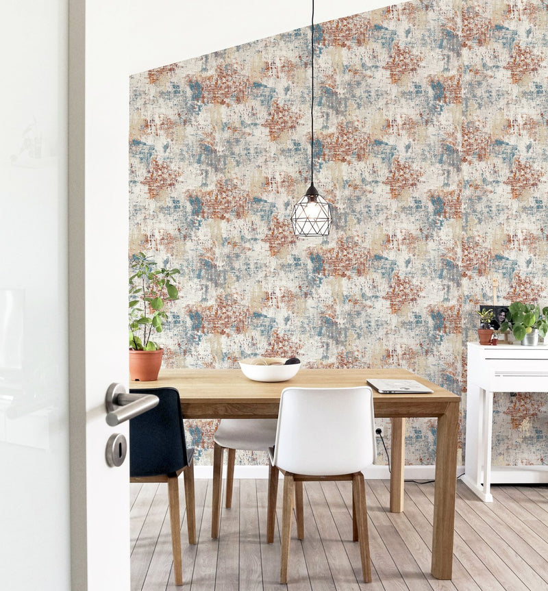 Arthouse Abstract Texture Copper/Navy wallpaper 53cm x 1005m roll - British product