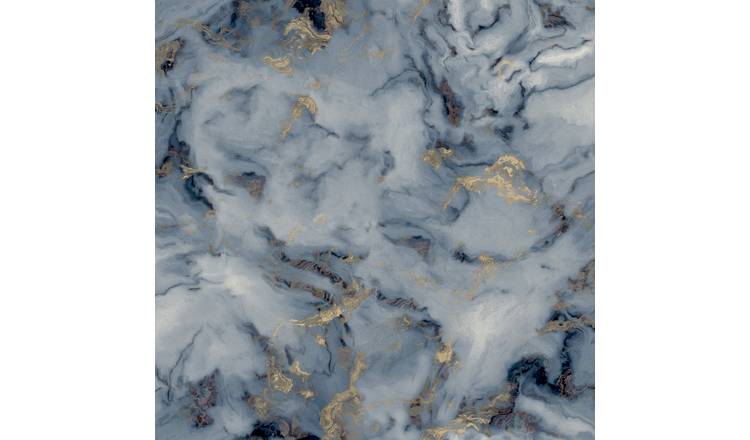 Arthouse Bahia Marble Navy wallpaper roll 53cm x 1005m - British product