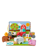 John Lewis Melissa & Doug Blockables Farm Play Set Building Blocks- Buy online at McGrocer