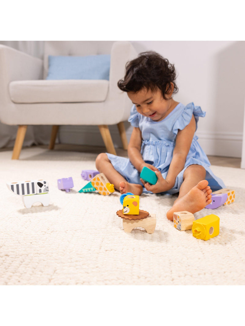 Melissa & Doug Blockables Safari Play Set building blocks (British brand)