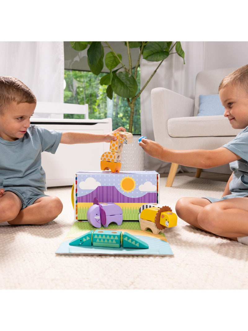Melissa & Doug Blockables Safari Play Set building blocks (British brand)