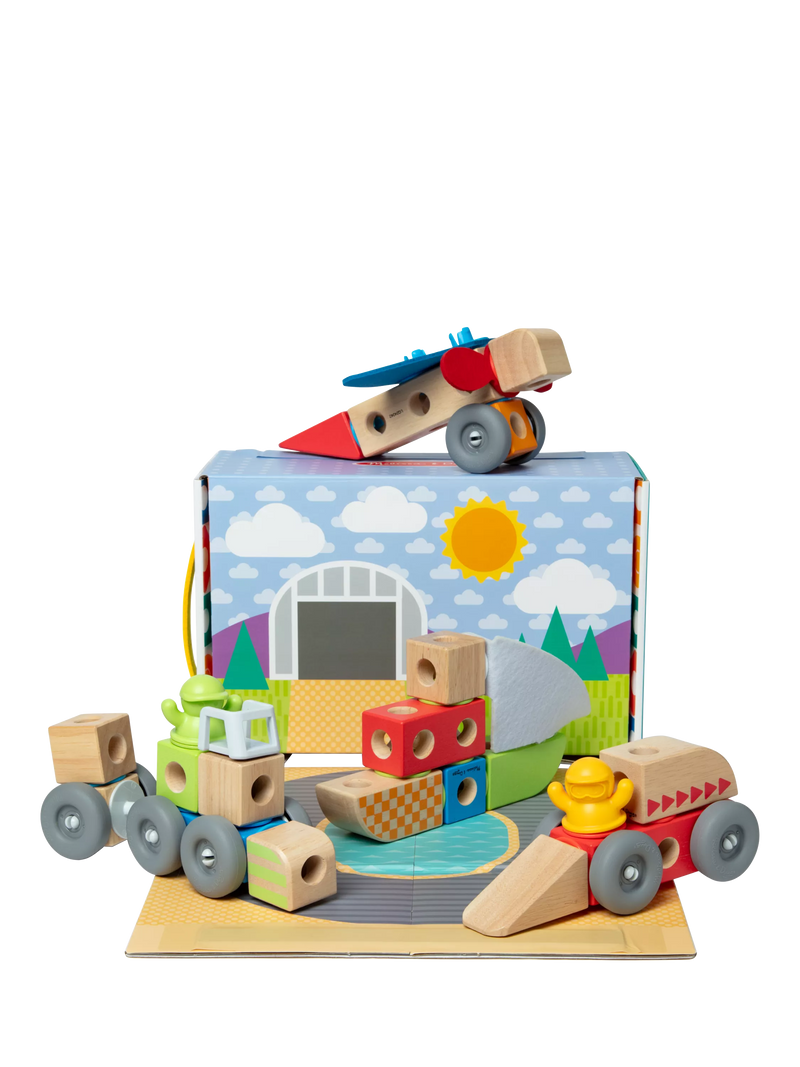 Melissa & Doug Blockables Vehicles Play Set 54-piece, UK version