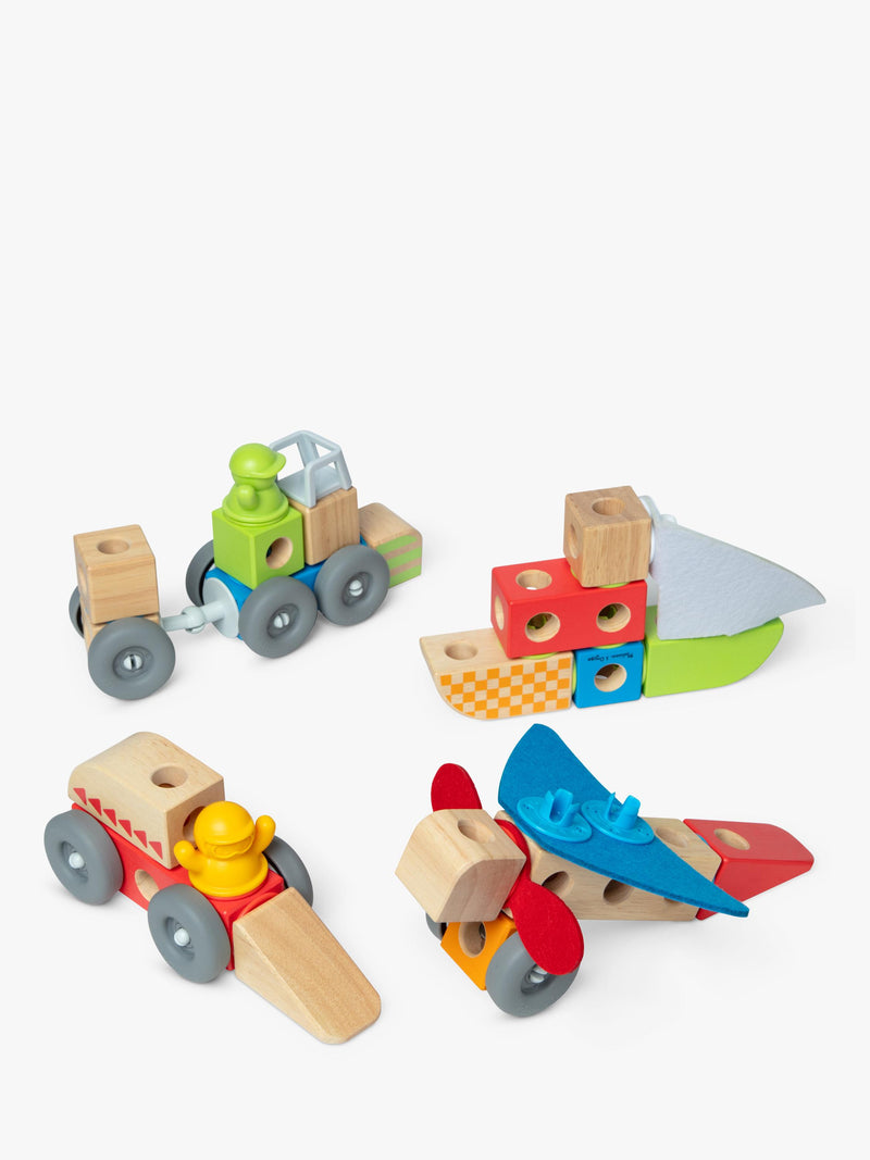 Melissa & Doug Blockables Vehicles Play Set 54-piece, UK version
