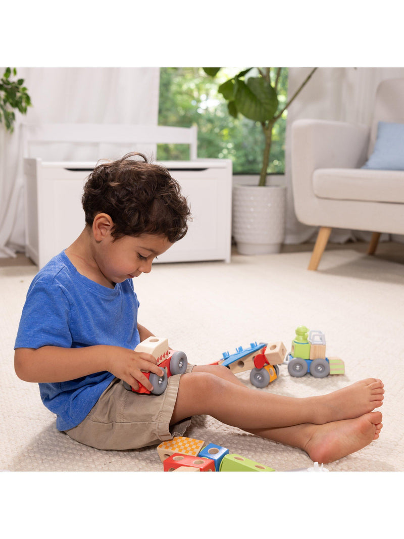 Melissa & Doug Blockables Vehicles Play Set 54-piece, UK version