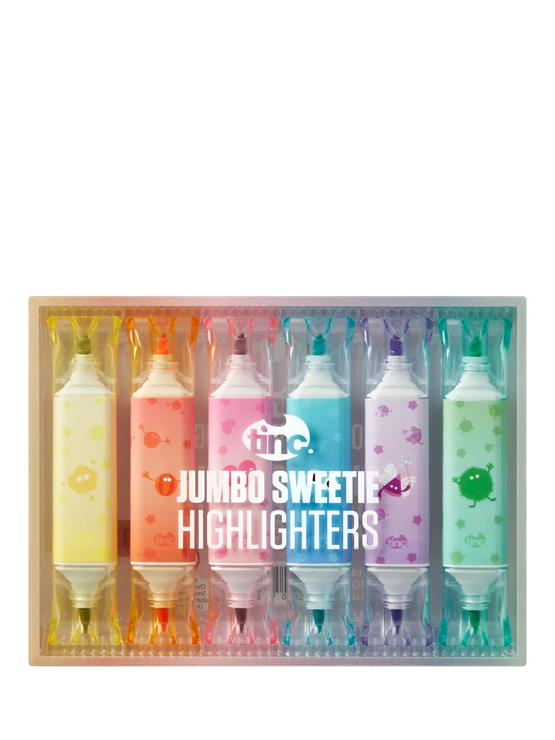 Tinc double ended highlighter pens pack of 6, imported from the UK