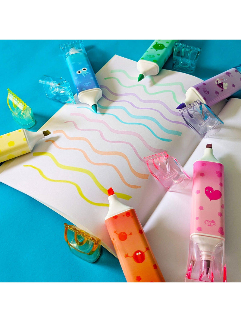 Tinc double ended highlighter pens pack of 6, imported from the UK