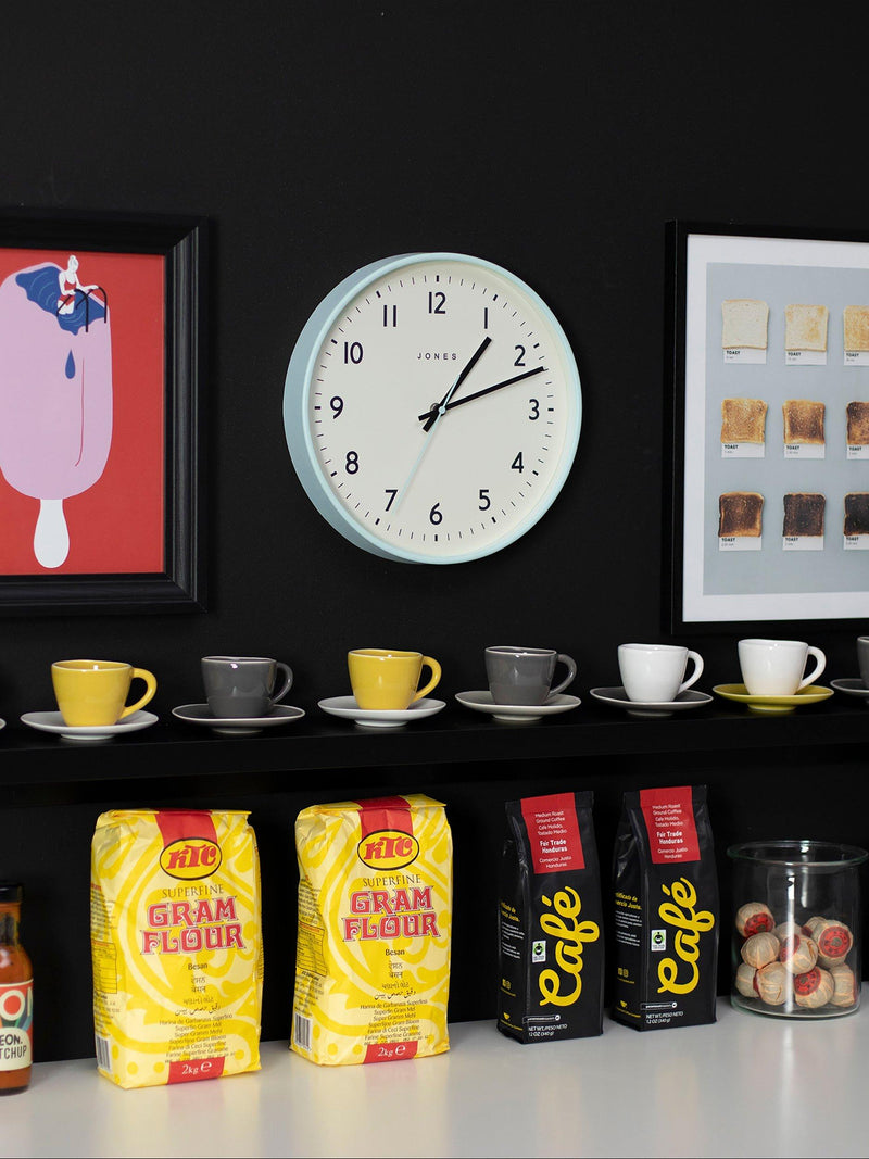 Jones Clocks Jam analogue wall clock 30cm, UK version