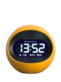 Newgate Clocks Centre of the Earth LCD alarm clock spherical yellow, UK version