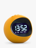 Newgate Clocks Centre of the Earth LCD alarm clock spherical yellow, UK version