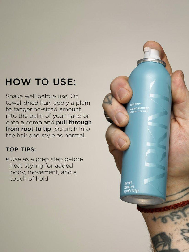 ARKIVE Body Hybrid Mousse 200ml (British brand)