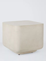 John Lewis John Lewis Square Indoor/Outdoor Side Table 45cm Concrete- Buy online at McGrocer