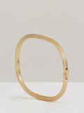 Reiss Claudia Contour hinged cuff bracelet gold tone - British product