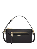 DKNY Bryant Avenue leather crossbody bag in black, imported from the UK