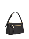DKNY Bryant Avenue leather crossbody bag in black, imported from the UK