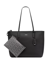 John Lewis DKNY Saige Faux Leather Tote Bag Black- Buy online at McGrocer