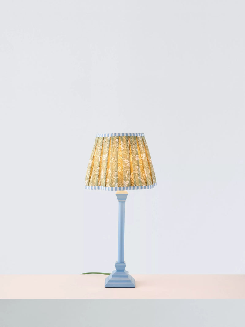 John Lewis x Sanderson blue scallop table lamp, UK version