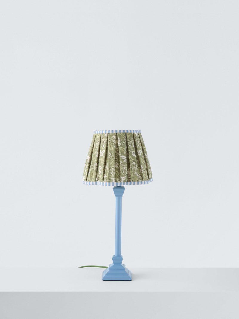 John Lewis x Sanderson blue scallop table lamp, UK version